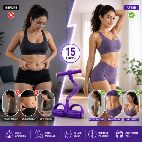 8 tube Multifunction Pedal Resistance Band Trainer