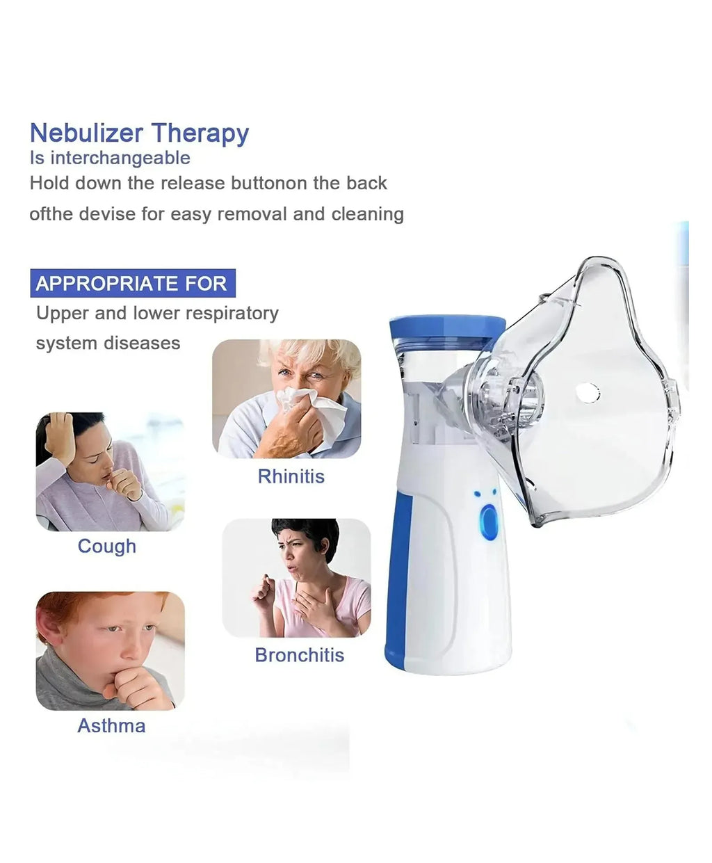 Portable Nebulizer & Humidifier for Baby & Adults